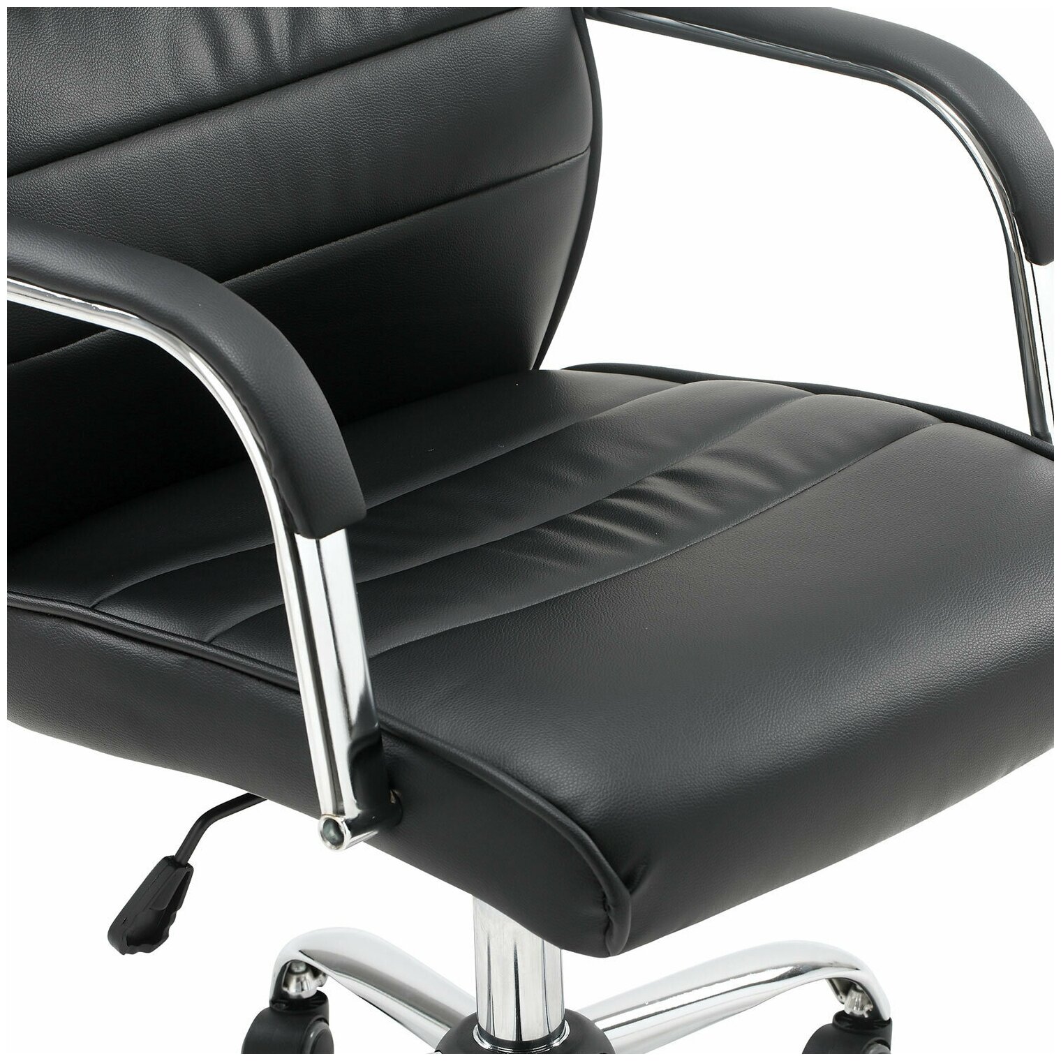 Кресло офисное BRABIX "Stark EX-547", экокожа, хром, черное, 531948 - фотография № 9