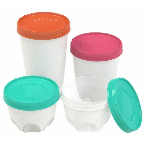 Набор банок для хранения альт-пласт 4шт АП 618 479₽