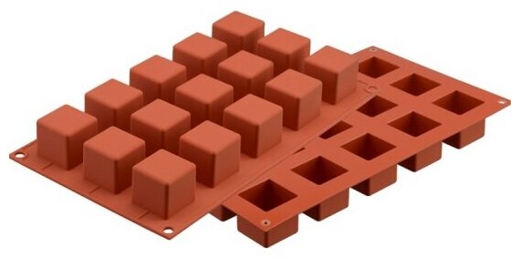 Форма для приготовления пирожных Silikomart Cube силиконовая, 3,5 х 3,5 см