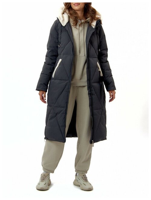 куртка  MTFORCE зимняя, средней длины, силуэт прямой, утепленная, размер 4XL, хаки