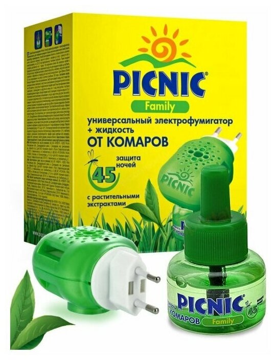 Комплект от комаров Picnic "Family": электрофумигатор+жидкость от комаров на 45 ночей, 30 мл - фотография № 20