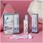 Подарочный набор: парфюм 30 мл и наушники вакуумные Mermaid box - изображение