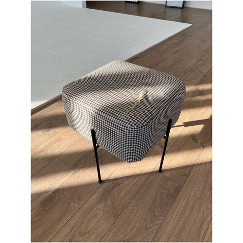 Пуф Гусиная Лапка Коричневый_LUCHI