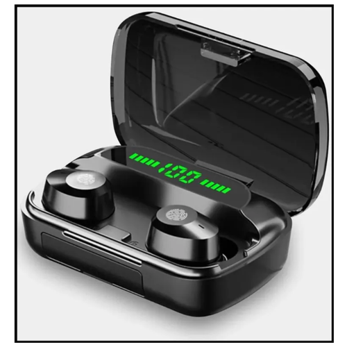 TWS Bluetooth наушники с функцией зарядного устройства М5/игровые и спортивные/гарнитура с микрофоном/Power Bank 2400 MAh ( черный)
