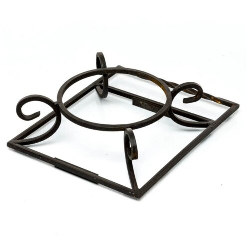 Подставка для чайника, котелка или казана на ящик мангала кованая декоративная HITSAD 98-012