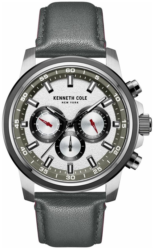 Наручные часы KENNETH COLE Dress Sport KC51014001, серый, серебряный