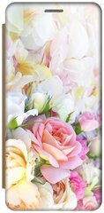 Чехол-книжка Нежные розы на Samsung Galaxy J2 Prime / Самсунг Джей 2 Прайм золотой