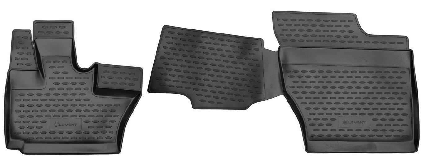 фото Коврики в салон HYUNDAI HD-120 1999->, 2 шт. (полиуретан) \ Хендай НД