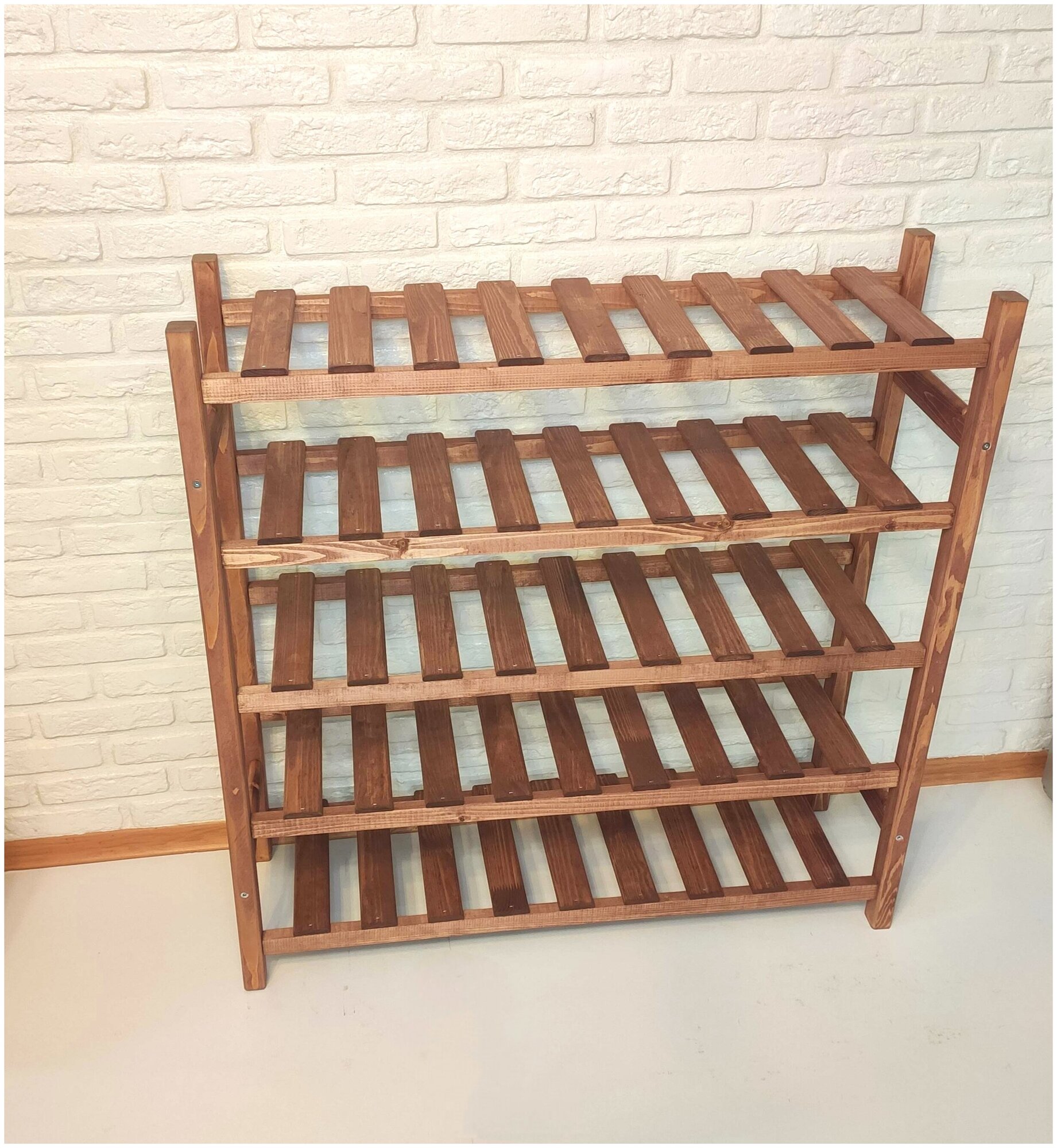 фото Стеллаж винный 5-ти ярусный CRAFT TOOLS 40-70 бутылок цв. венге