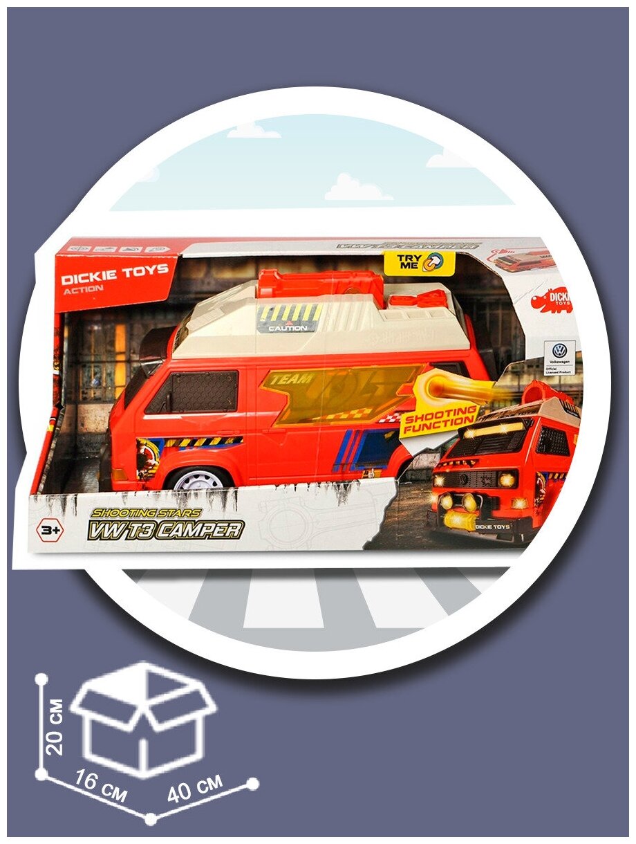 Микроавтобус DICKIE VW T3 Camper 3756004 - фото №6