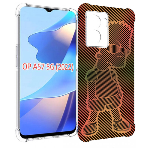 Чехол MyPads Графический-Барт-Симпсон для OPPO A57 5G(2022) задняя-панель-накладка-бампер