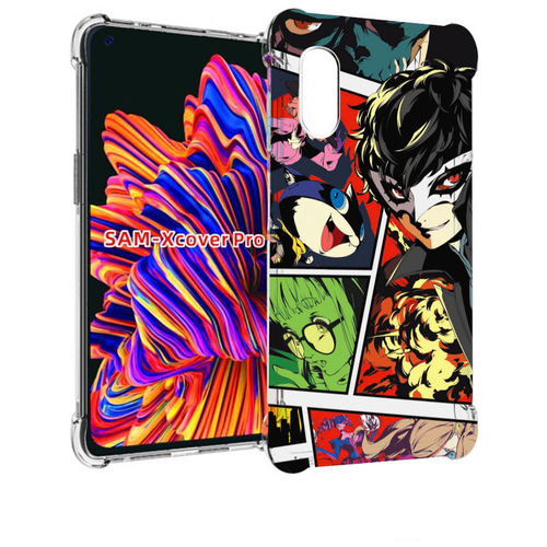 Чехол MyPads Persona 5 art для Samsung Galaxy Xcover Pro 1 задняя-панель-накладка-бампер