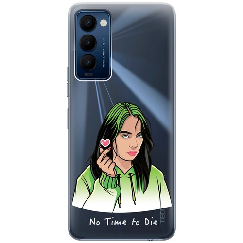 Силиконовый чехол с принтом No Time To Die для Tecno Camon 18 / 18P / Техно Камон 18 / 18Р силиконовый чехол с принтом no для tecno camon 18 18p техно камон 18 18р