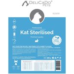 Сухой полнорационный корм для стерилизованных и кастрированных кошек DELICADO KAT STERILISED RABBIT(с кроликом) - изображение