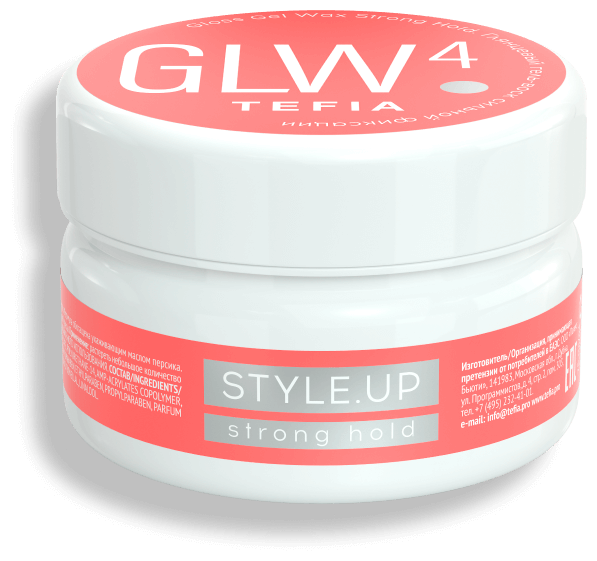 Tefia Гель-воск Style.Up Gloss Gel Wax Strong Hold, 75 мл