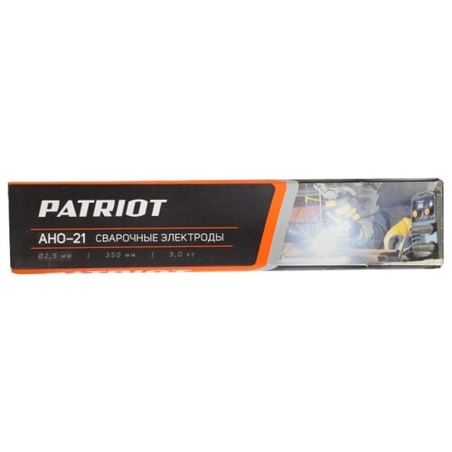 Электрод для ручной дуговой сварки PATRIOT АНО-21, 2.5 мм, 5 кг электрод для ручной дуговой сварки patriot эр 46 2 5 мм 5 кг