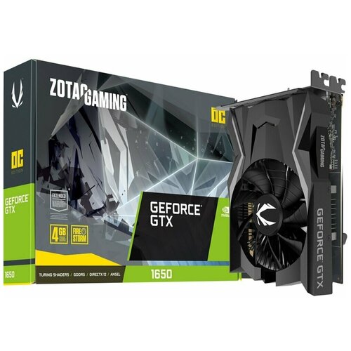 Видеокарта Zotac GeForce GTX1650 OC 4GB ZT-T16500F-10L