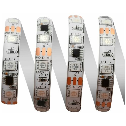 Светодиодная влагозащищенная лента Apeyron 14,4W/m 60Led/m 5050SMD разноцветная 2M 84ЦЛ