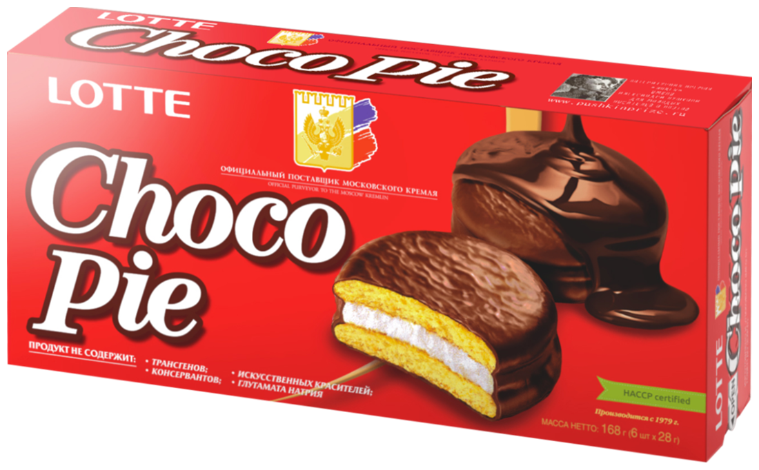 Пирожное Lotte Confectionery Choco Pie, 168 г, 6 шт. в уп. - фотография № 4