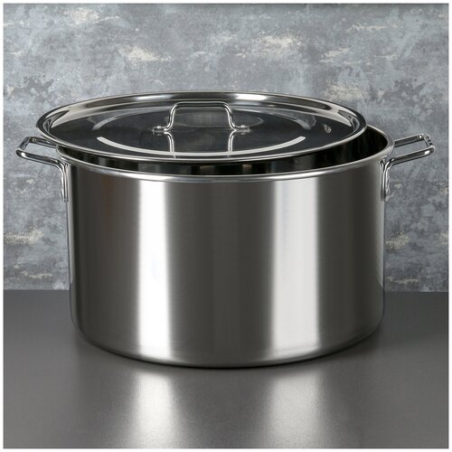 Котел , d-45, h-26 см, 40 л, сварной, с клёпаными ручками, дно 0,9 мм