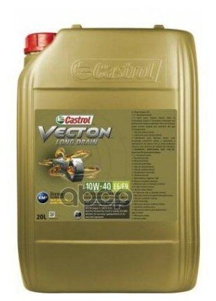 Castrol Castrol Vecton Long Drain 10w40 E6/E9 (20l)_масло Моторн! Синтacea E6/E7/E9, Volvo Vds-4, Mb 228.51