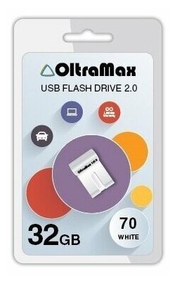 Флешка OltraMax 70 32GB White