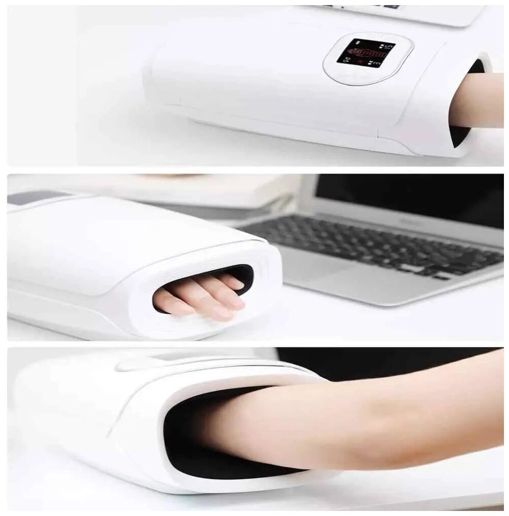 Вакуумный компрессионный массажер Xiaomi PMA KULAX Graphene Mouse Hand Massager (PMA-C20), белый, 1 уп., CN - фото №12