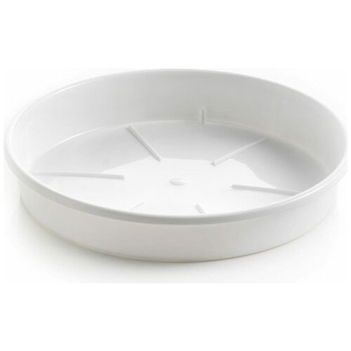 Поддон Teraplast PLATO диам. 20 см, высота 3.3 см, белый 08086020022