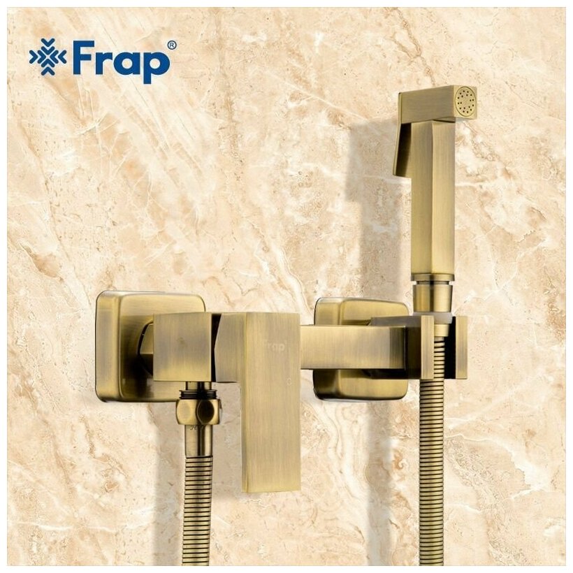 Гигиенический душ Frap F7504-4, бронза - фотография № 18