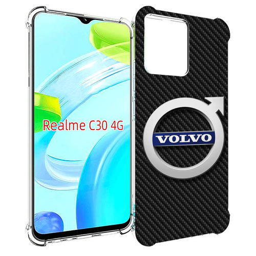 Чехол MyPads вольво volvo 3 для Realme C30 4G / Narzo 50i Prime задняя-панель-накладка-бампер чехол mypads вольво volvo 3 для xiaomi redmi 11 prime 4g задняя панель накладка бампер