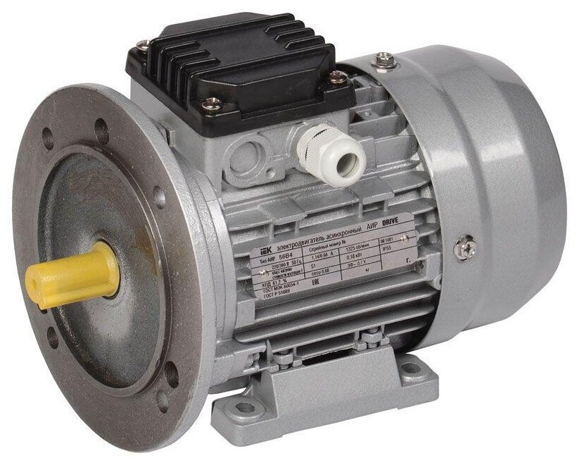 Электродвигатель АИР DRIVE 3ф 56B4 380В 0.18кВт 1500об/мин 2081, IEK DRV056-B4-000-2-1520 (1 шт.)
