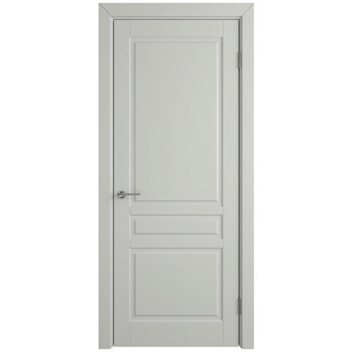 Межкомнатная дверь Стокгольм глухая 800*2000 светло-серая эмаль VFD
