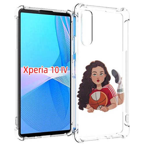 Чехол MyPads Баскетболитска-в-гольфах женский для Sony Xperia 10 IV (10-4) задняя-панель-накладка-бампер