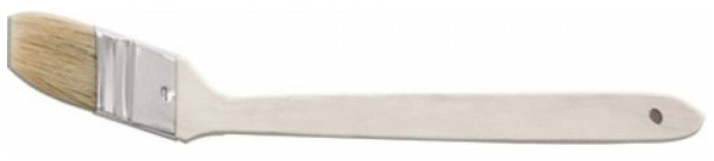 Кисть радиаторная, натур. светлая щетина, деревянная ручка 1" (25 мм) - фотография № 2
