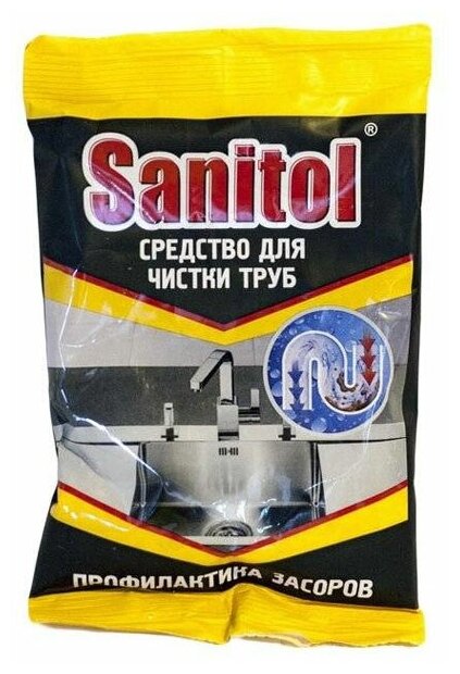 Sanitol средство для чистки труб Антизасор в гранулах —  по .