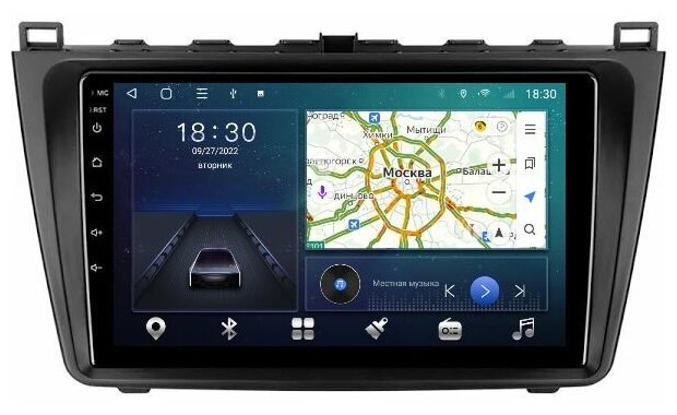 Магнитола CRS-300 Мазда 6 2008-2012 Mazda 6 GH - Android 11 - Процессор 8 ядерный - Carplay - IPS - DSP 36 полос - 4G(Sim)