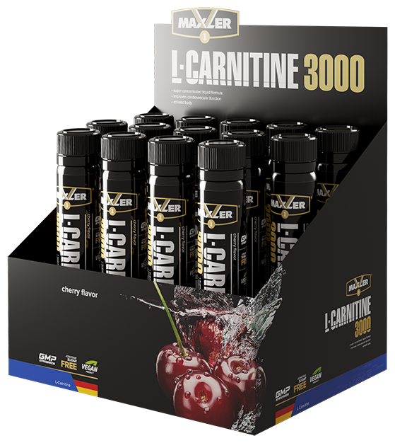 MAXLER EU L-Carnitine 3000 14x25ml (Cherry Flavor)