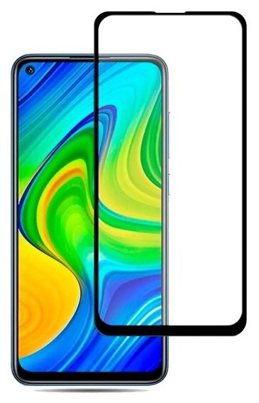 Защитное стекло для Xiaomi Redmi Note 9 Pro c полным покрытием серия Стеклофф Base