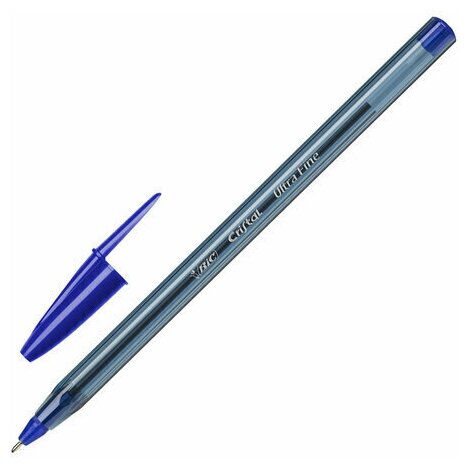 Ручка шариковая BIC "Cristal Exact", синяя, корпус тонированный, узел 0,7 мм, линия письма 0,28 мм, 992605