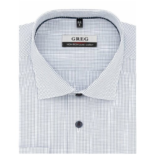Рубашка GREG, размер 164-172/44, белый рубашка greg размер 164 172 44 белый