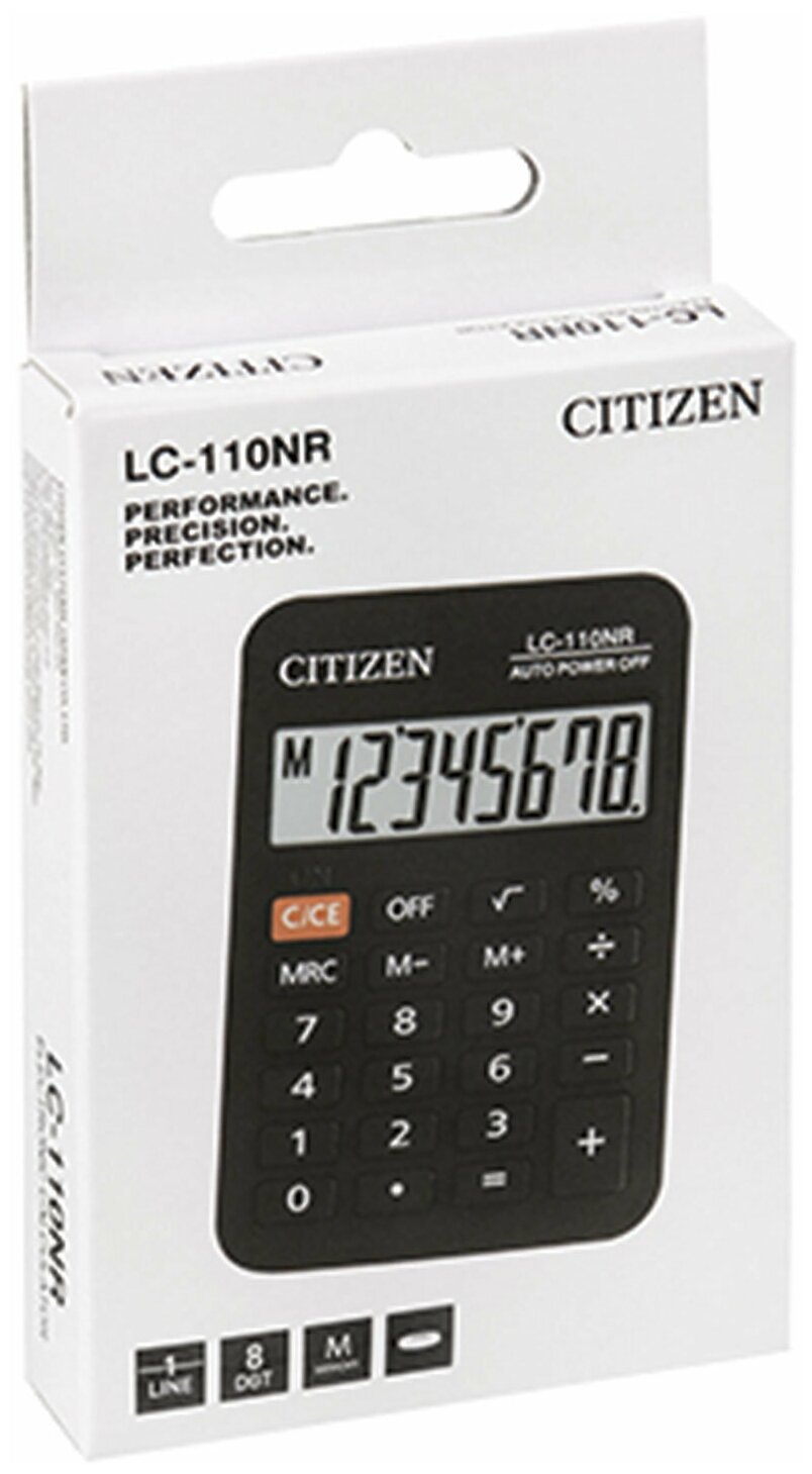 Калькулятор карманный CITIZEN LC-110NR