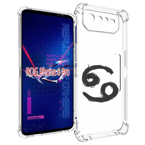 Чехол MyPads знак-зодиака-рак-6 для Asus ROG Phone 6 Pro задняя-панель-накладка-бампер