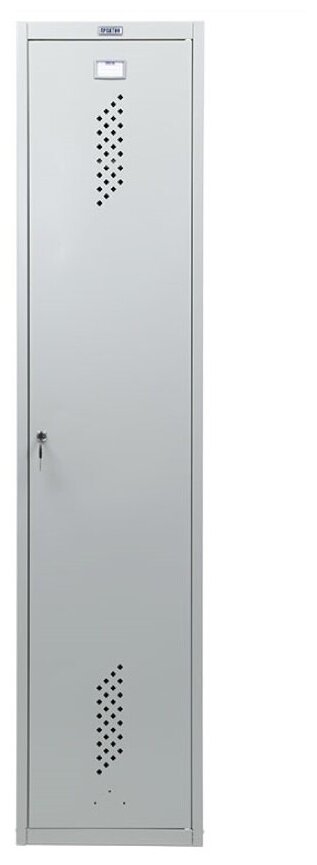 Шкаф для одежды Практик LS 11-40D (S23099515102) 1830x418x500мм 1секц. металл серый/серый - фото №5