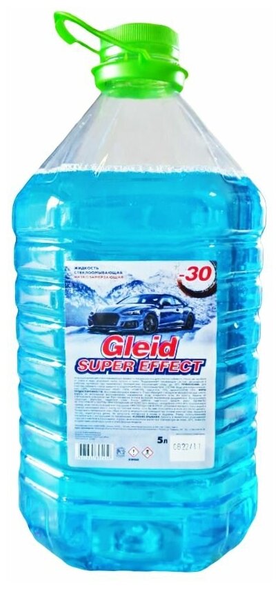 Незамерзайка Жидкость для стеклоомывателя Gleid super effect БЕЗ ЗАПАХА -30°C