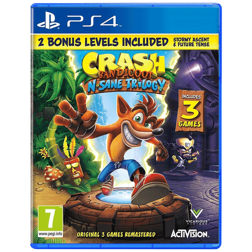 Crash Bandicoot N.sane Trilogy + 2 Bonus Levels [PS4, английская версия] printio лонгслив крэш бандикут