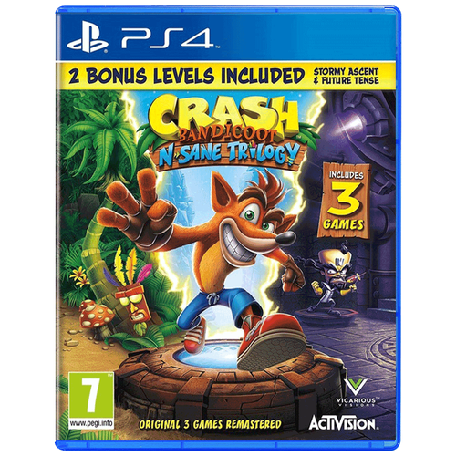 Crash Bandicoot N.sane Trilogy + 2 Bonus Levels [PS4, английская версия] рюкзак крэш бандикут crash bandicoot розовый 7