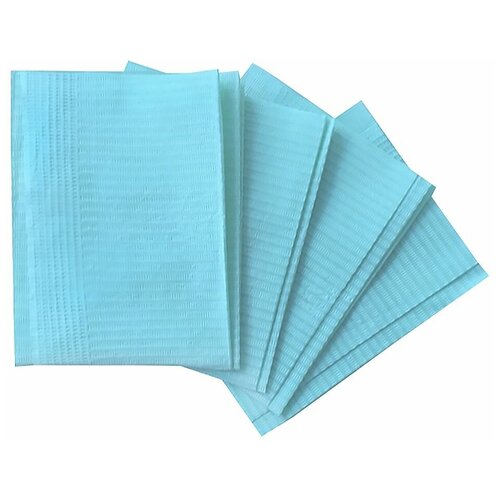 Салфетки ламинированные Mini 33*24 голубые (бумага + полиэтилен), 500 шт