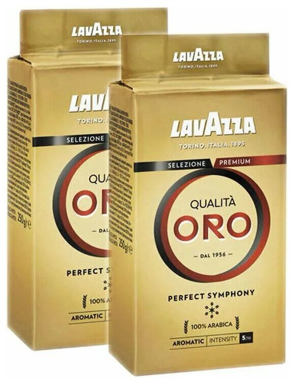 Кофе молотый Lavazza Qualita Oro, 250 г (в/у), 2шт. - фотография № 8