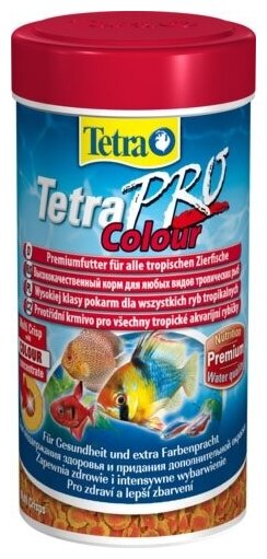 Корм для аквариумных рыб Tetra TetraPRO Colour Multi-Crisps 250 мл (чипсы) - фотография № 5
