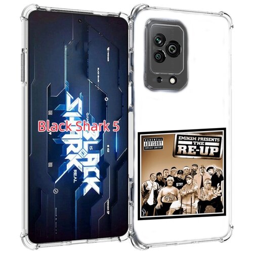 Чехол MyPads EMINEM PRESENTS, THE RE-UP для Xiaomi Black Shark 5 задняя-панель-накладка-бампер чехол mypads eminem presents the re up для xiaomi black shark 5 задняя панель накладка бампер